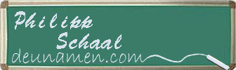 Philipp Schaal Visitenkarte